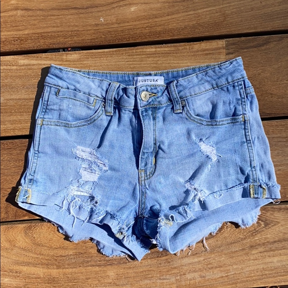 Classic blue jean shorts